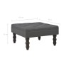 vidaXL Taburete gris oscuro 60x60x36 cm poliéster vidaXL Taburete gris oscuro 60x60x36 cm poliéster