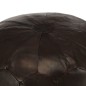 vidaXL Puf marrón oscuro 40x35 cm cuero auténtico de cabra vidaXL Puf marrón oscuro 40x35 cm cuero auténtico de cabra