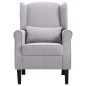 vidaXL Sillón de tela gris claro
