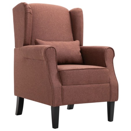 vidaXL Sillón de tela marrón 