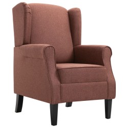 vidaXL Sillón de tela marrón 