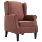 vidaXL Sillón de tela marrón vidaXL Sillón de tela marrón