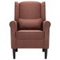 vidaXL Sillón de tela marrón vidaXL Sillón de tela marrón
