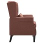 vidaXL Sillón de tela marrón vidaXL Sillón de tela marrón