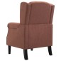vidaXL Sillón de tela marrón vidaXL Sillón de tela marrón