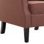 vidaXL Sillón de tela marrón vidaXL Sillón de tela marrón