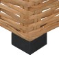 vidaXL Sofá sin reposabrazos con cojines ratán natural vidaXL Sofá sin reposabrazos con cojines ratán natural