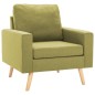 vidaXL Sillón de tela verde