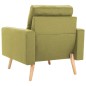 vidaXL Sillón de tela verde