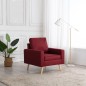 vidaXL Sillón de tela rojo vino tinto 