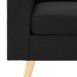 vidaXL Sillón de tela negro vidaXL Sillón de tela negro