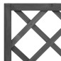 vidaXL Jardinera enrejada de jardín madera de abeto negro 70x30x135cm