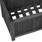 vidaXL Jardinera enrejada de jardín madera de abeto negro 70x30x135cm