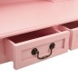 vidaXL Juego de tocador y taburete madera paulownia rosa 80x69x141 cm vidaXL Juego de tocador y taburete madera paulownia rosa 80x69x141 cm