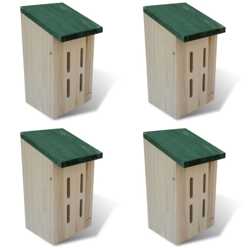 Set 4 cajas nido-refugio para mariposas, 14 x 15 x 22 cm Set 4 cajas nido-refugio para mariposas, 14 x 15 x 22 cm