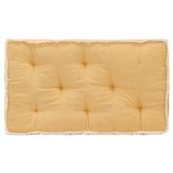 vidaXL Cojín para sofá de palets amarillo 73x40x7 cm