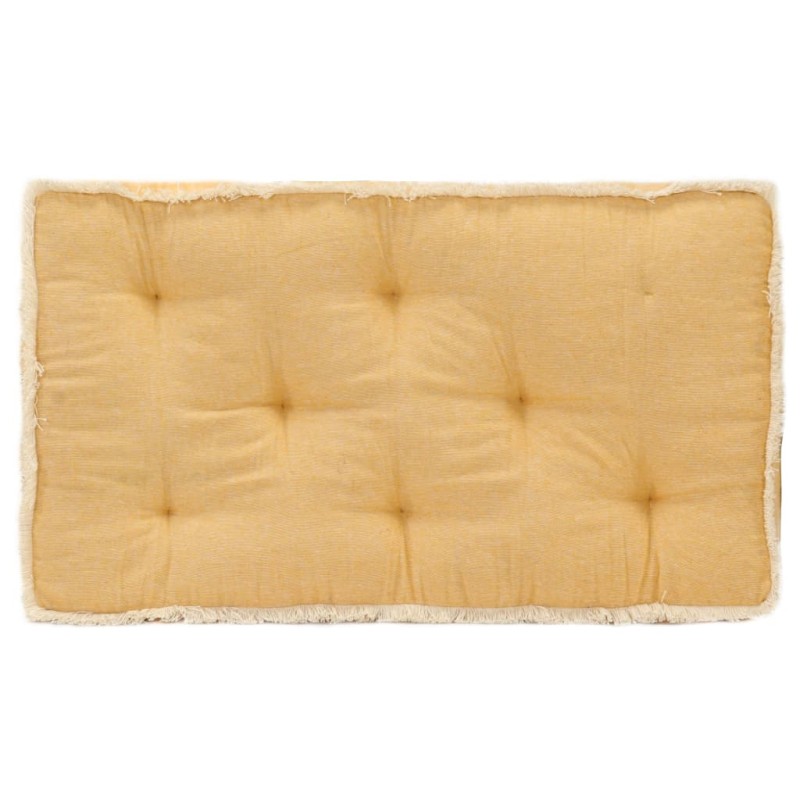 vidaXL Cojín para sofá de palets amarillo 73x40x7 cm vidaXL Cojín para sofá de palets amarillo 73x40x7 cm