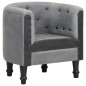 vidaXL Sillón cúbico de cuero auténtico y madera maciza mango negro vidaXL Sillón cúbico de cuero auténtico y madera maciza mango negro