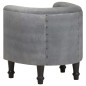 vidaXL Sillón cúbico de cuero auténtico y madera maciza mango negro vidaXL Sillón cúbico de cuero auténtico y madera maciza mango negro