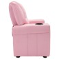 vidaXL Sillón reclinable para niños cuero sintético rosa vidaXL Sillón reclinable para niños cuero sintético rosa