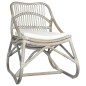 vidaXL Silla de ratán lino gris vidaXL Silla de ratán lino gris
