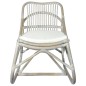 vidaXL Silla de ratán lino gris vidaXL Silla de ratán lino gris