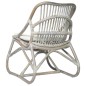 vidaXL Silla de ratán lino gris vidaXL Silla de ratán lino gris