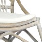 vidaXL Silla de ratán lino gris vidaXL Silla de ratán lino gris