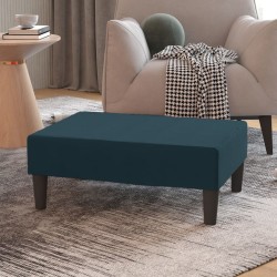 vidaXL Reposapiés de terciopelo azul 78x56x32 cm