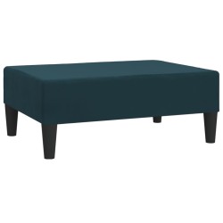 vidaXL Reposapiés de terciopelo azul 78x56x32 cm