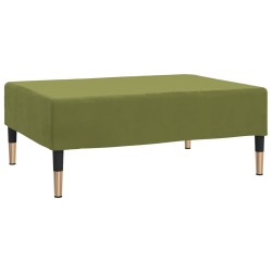 vidaXL Reposapiés de terciopelo verde 78x56x32 cm