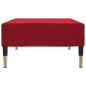 vidaXL Reposapiés de terciopelo rojo vino tinto 78x56x32 cm vidaXL Reposapiés de terciopelo rojo vino tinto 78x56x32 cm