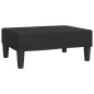 vidaXL Reposapiés de cuero sintético negro 78x56x32 cm vidaXL Reposapiés de cuero sintético negro 78x56x32 cm