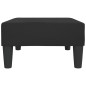 vidaXL Reposapiés de cuero sintético negro 78x56x32 cm vidaXL Reposapiés de cuero sintético negro 78x56x32 cm