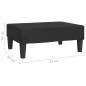 vidaXL Reposapiés de cuero sintético negro 78x56x32 cm vidaXL Reposapiés de cuero sintético negro 78x56x32 cm