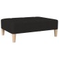 vidaXL Reposapiés de tela negro 78x56x32 cm