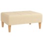vidaXL Taburete de tela color crema 78x56x32 cm vidaXL Taburete de tela color crema 78x56x32 cm