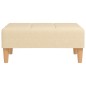 vidaXL Taburete de tela color crema 78x56x32 cm vidaXL Taburete de tela color crema 78x56x32 cm