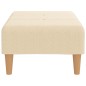 vidaXL Taburete de tela color crema 78x56x32 cm vidaXL Taburete de tela color crema 78x56x32 cm