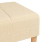 vidaXL Taburete de tela color crema 78x56x32 cm vidaXL Taburete de tela color crema 78x56x32 cm