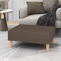 vidaXL Reposapiés de tela gris taupe 78x56x32 cm