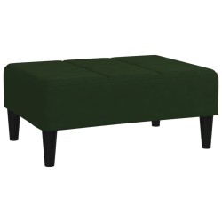 vidaXL Taburete de terciopelo verde oscuro 78x56x32 cm