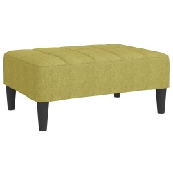 vidaXL Reposapiés de tela verde 78x56x32 cm