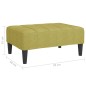 vidaXL Reposapiés de tela verde 78x56x32 cm vidaXL Reposapiés de tela verde 78x56x32 cm