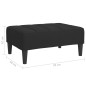 vidaXL Reposapiés de terciopelo negro 78x56x32 cm vidaXL Reposapiés de terciopelo negro 78x56x32 cm