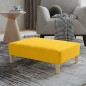 vidaXL Reposapiés de tela amarillo 78x56x32 cm