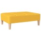 vidaXL Reposapiés de tela amarillo 78x56x32 cm