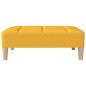 vidaXL Reposapiés de tela amarillo 78x56x32 cm