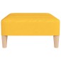 vidaXL Reposapiés de tela amarillo 78x56x32 cm