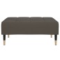 vidaXL Taburete de terciopelo gris oscuro 78x56x32 cm
